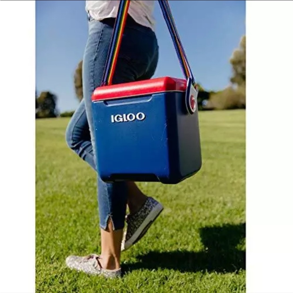 Retired/sold out IGLOO cooler with RAINBOW strap RARE FIND!!! 🌈